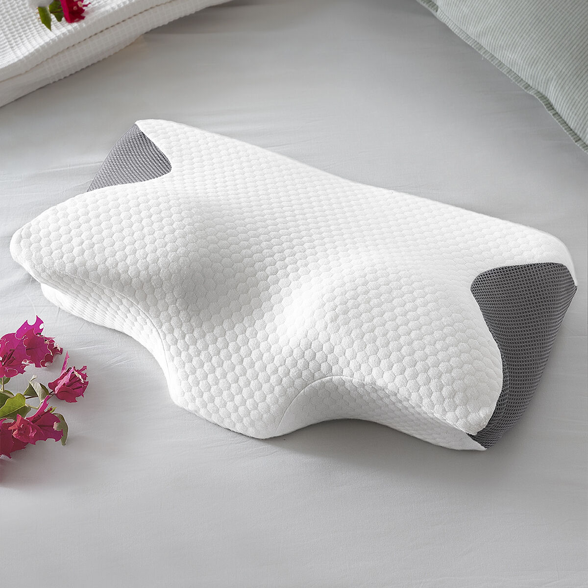 Almohada Viscoelástica Cervical con Contorno Ergonómico Conforti InnovaGoods - 2