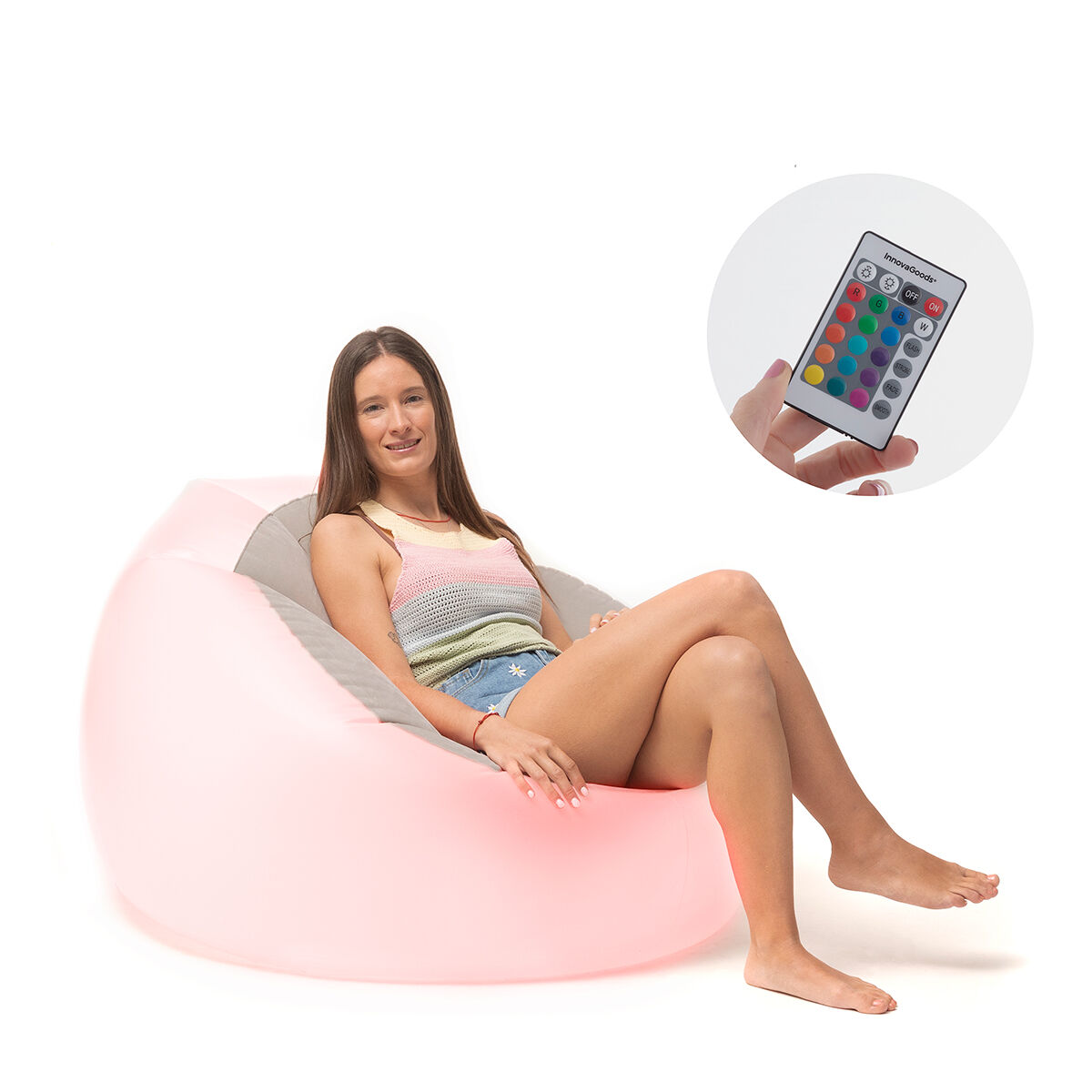 Errores típicos al usar sillón hinchable con led multicolor y ma