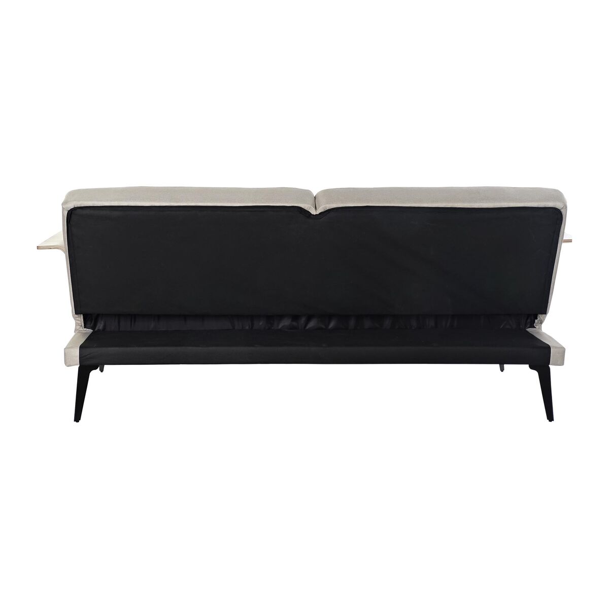 Sofá Cama DKD Home Decor 203 x 87 x 81 cm Negro Beige Metal Marrón - 3