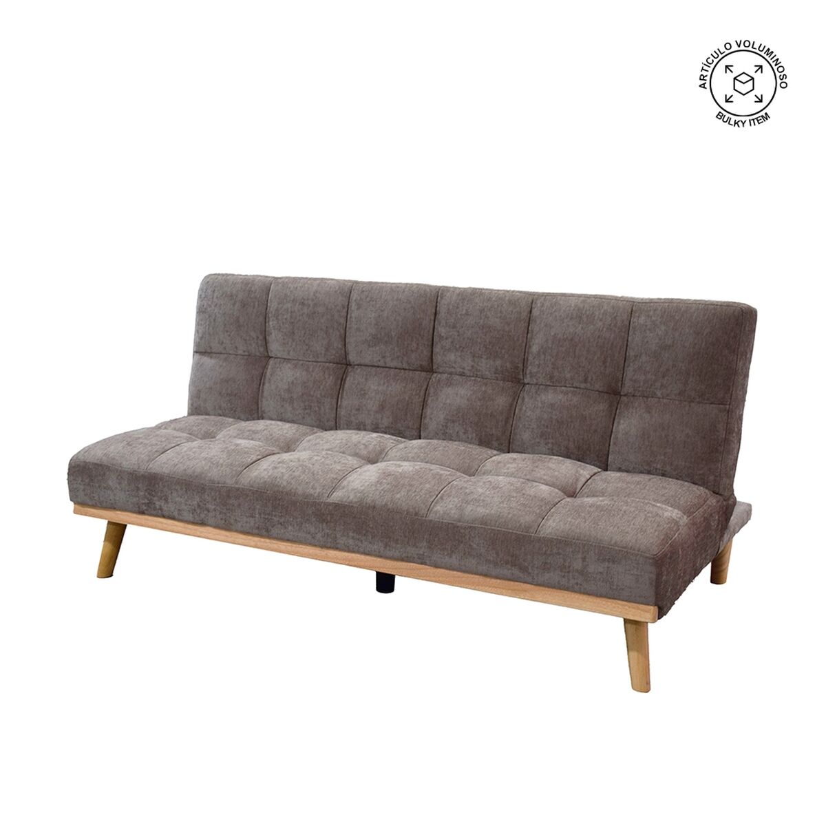 Sofá Cama Taupé 178 x 94 x 86 cm - 2